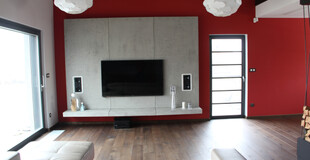 bodinger - interiér dům velká polom obývací pokoj - 00030